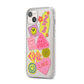 No Bad Vibes Sticker iPhone 14 Plus Clear Tough Case Starlight Angled Image