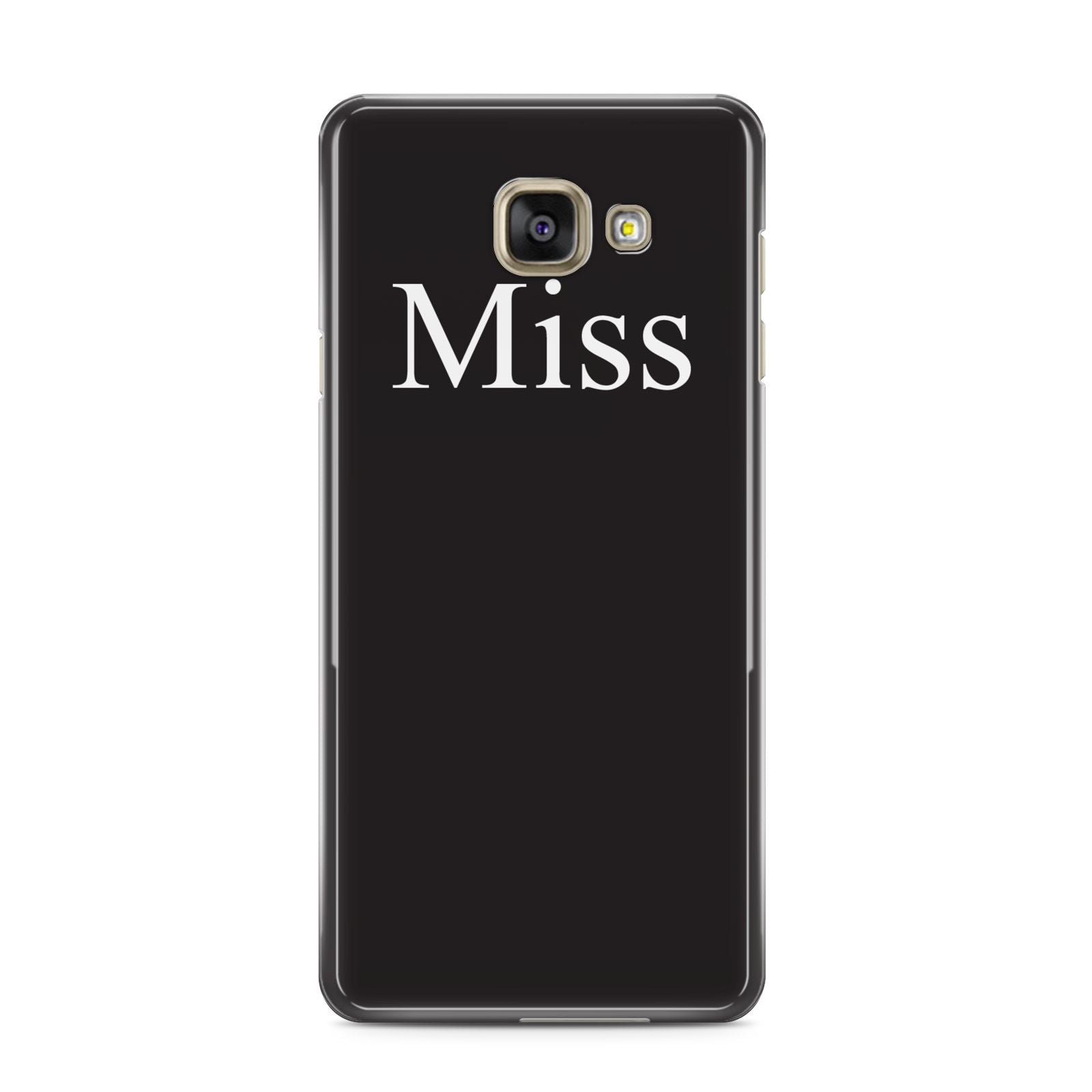 Non Personalised Miss Samsung Galaxy A3 2016 Case on gold phone