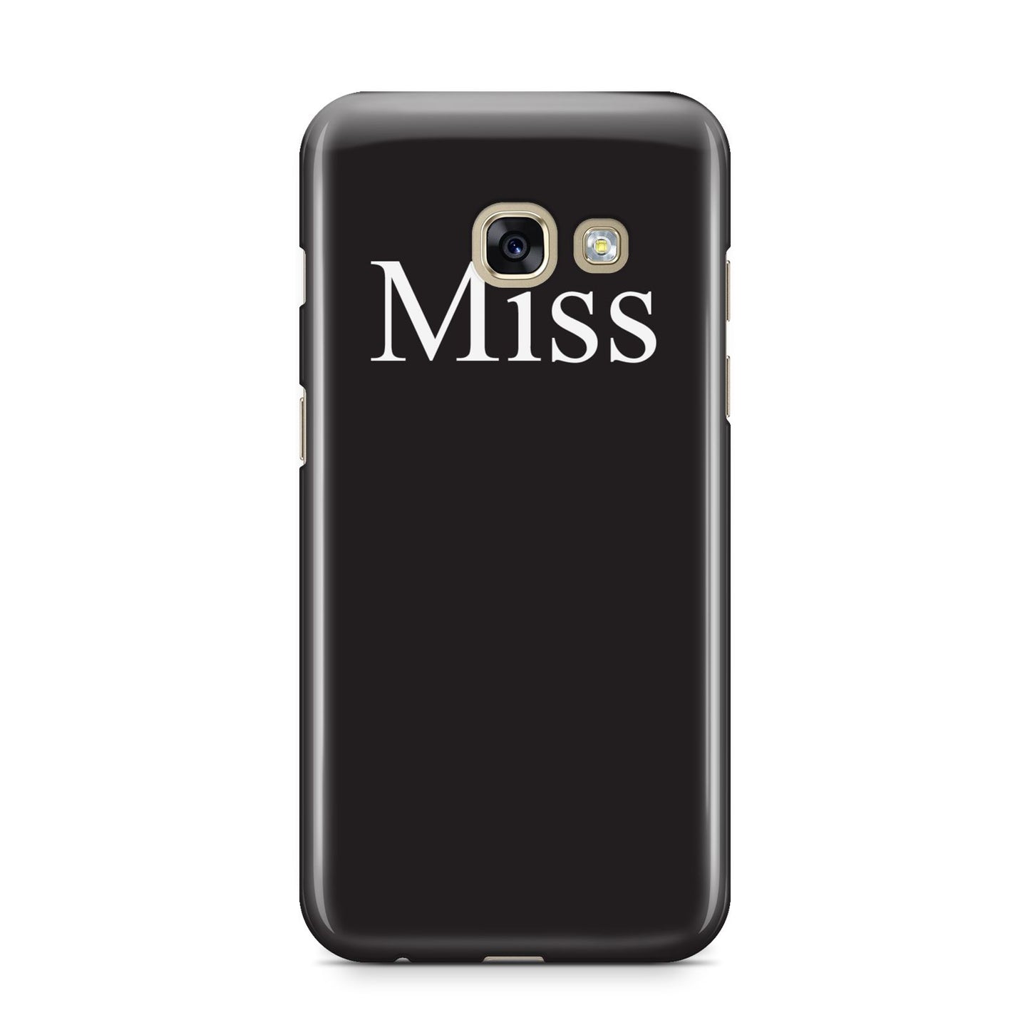 Non Personalised Miss Samsung Galaxy A3 2017 Case on gold phone