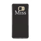 Non Personalised Miss Samsung Galaxy A5 2016 Case on gold phone