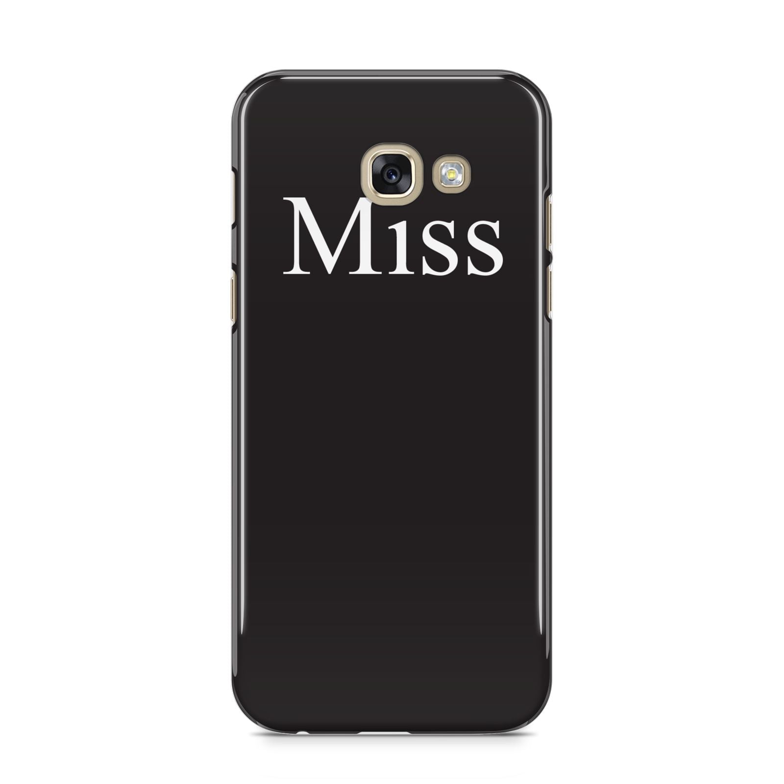 Non Personalised Miss Samsung Galaxy A5 2017 Case on gold phone