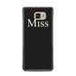 Non Personalised Miss Samsung Galaxy A7 2016 Case on gold phone