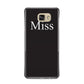 Non Personalised Miss Samsung Galaxy A9 2016 Case on gold phone