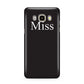 Non Personalised Miss Samsung Galaxy J7 2016 Case on gold phone