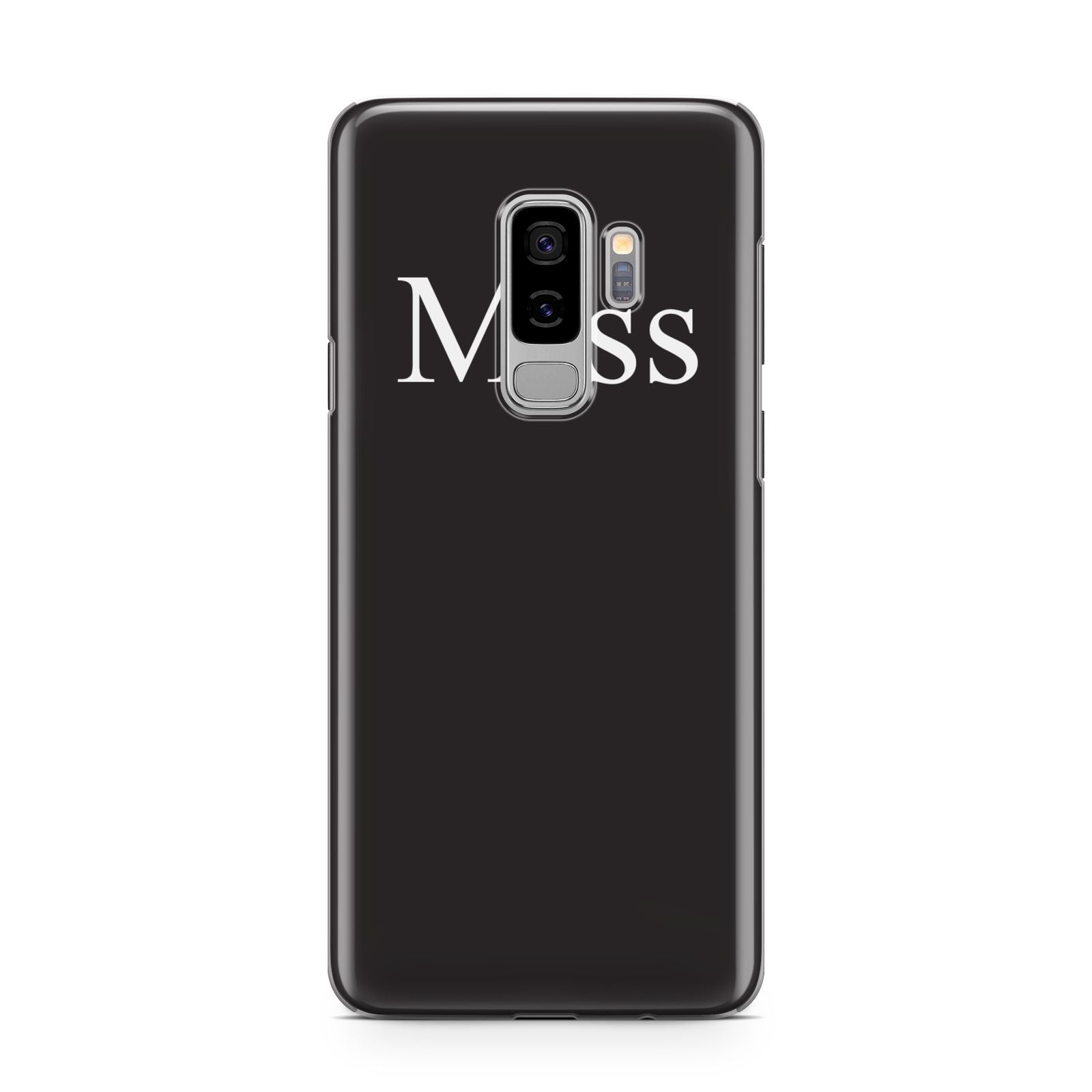 Non Personalised Miss Samsung Galaxy S9 Plus Case on Silver phone