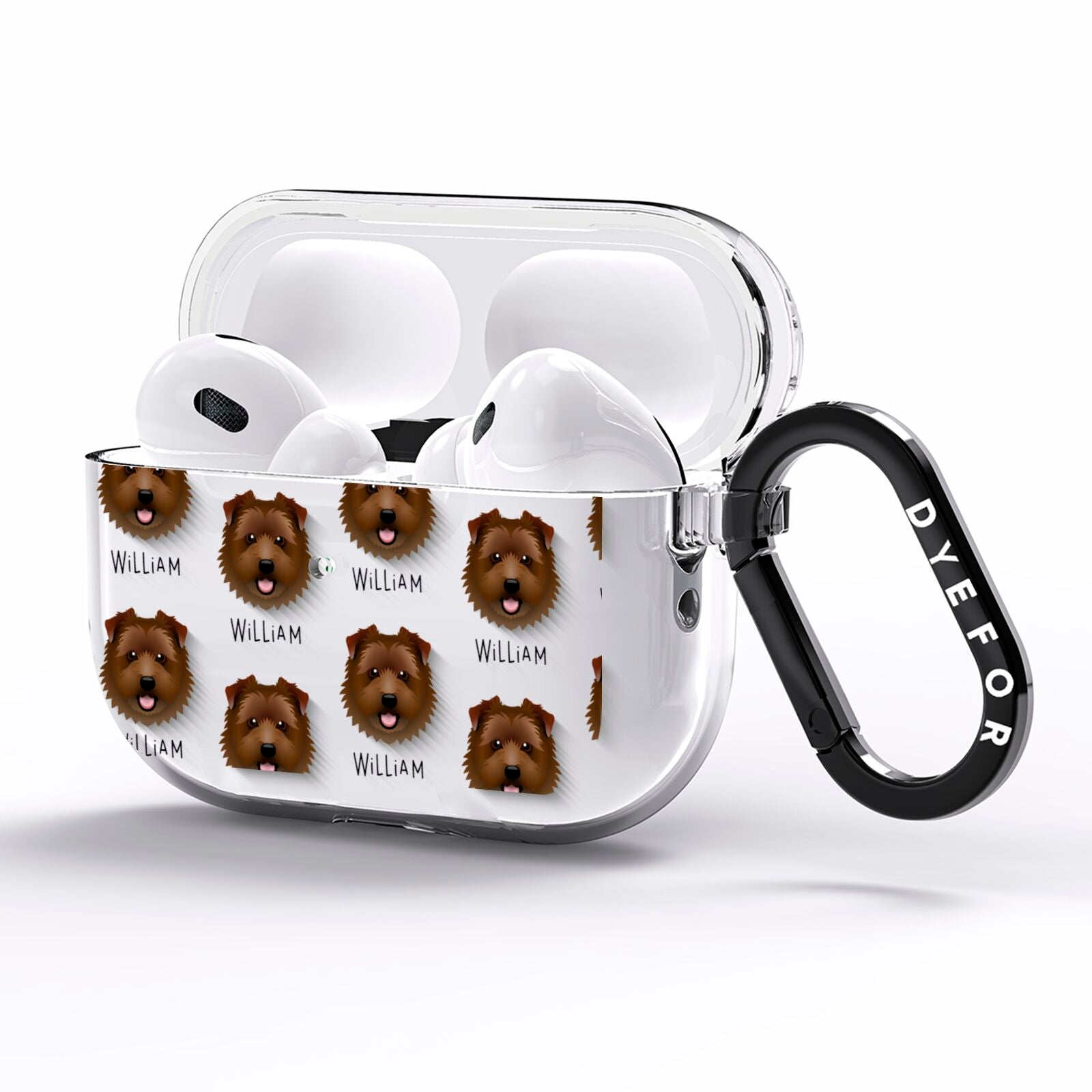Norfolk Terrier Icon with Name AirPods Pro Clear Case Side Image