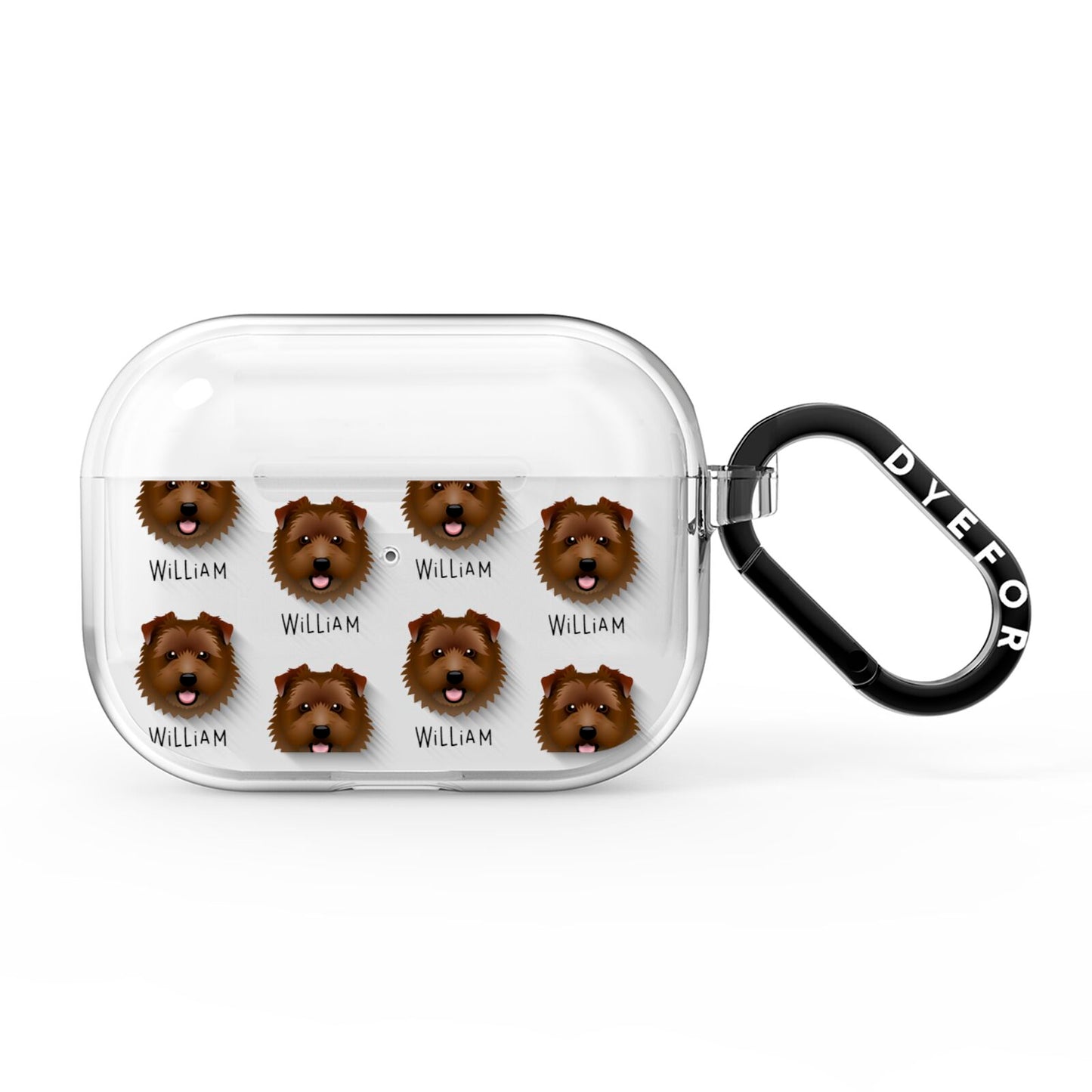 Norfolk Terrier Icon with Name AirPods Pro Clear Case