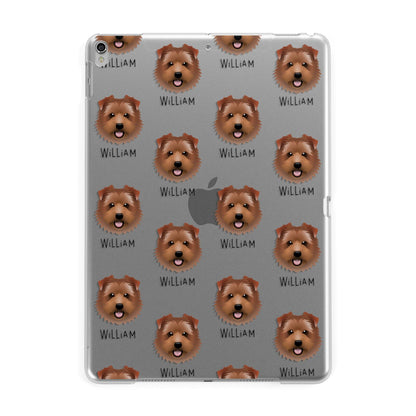 Norfolk Terrier Icon with Name Apple iPad Silver Case