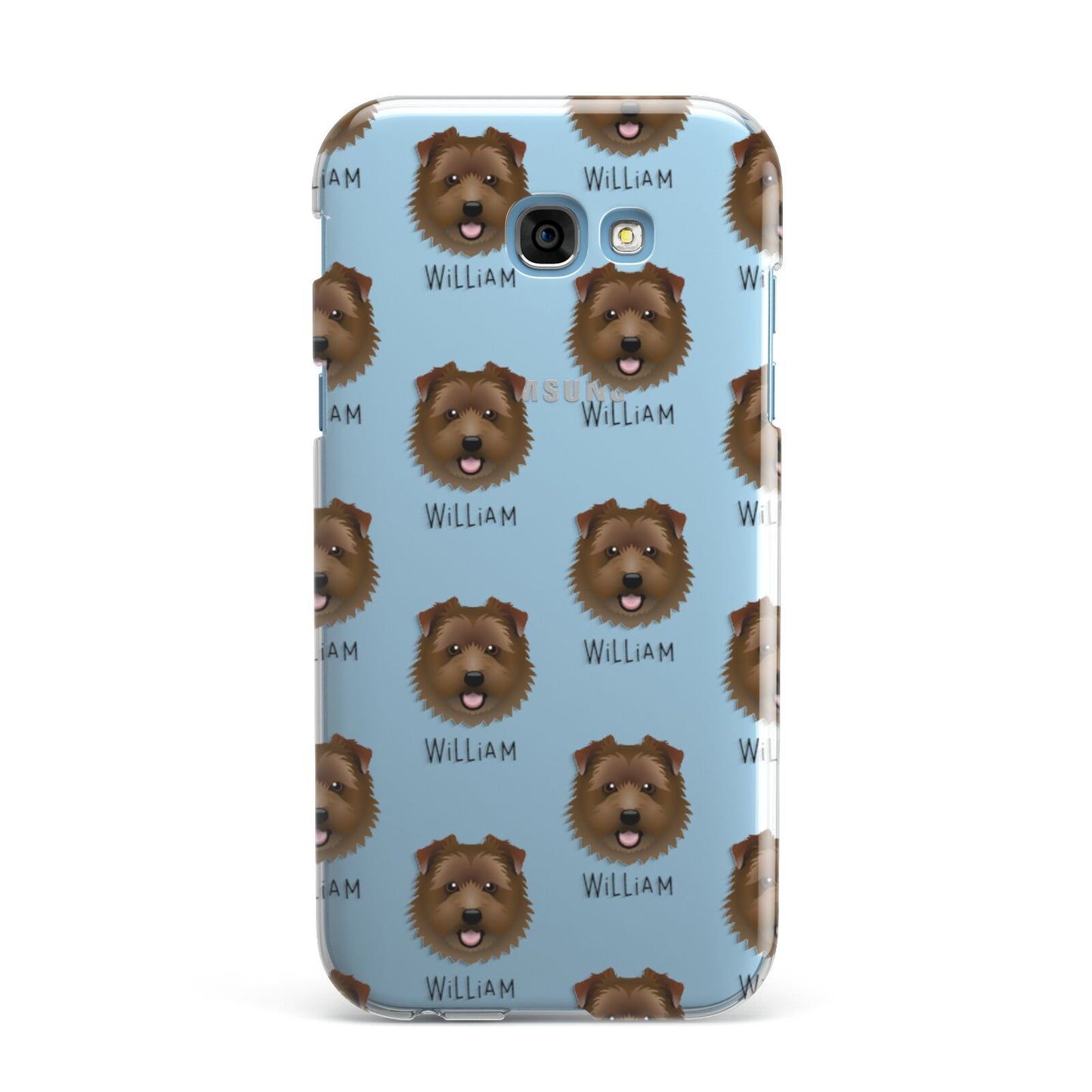 Norfolk Terrier Icon with Name Samsung Galaxy A7 2017 Case