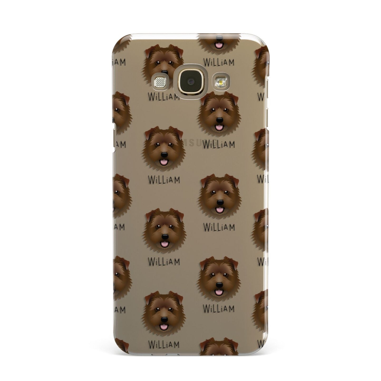 Norfolk Terrier Icon with Name Samsung Galaxy A8 Case