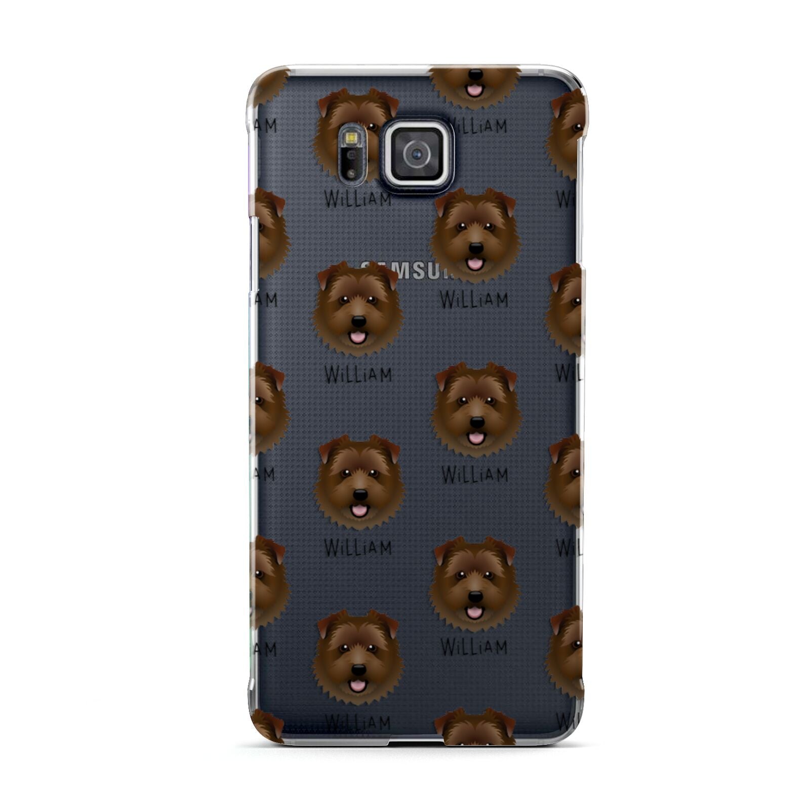 Norfolk Terrier Icon with Name Samsung Galaxy Alpha Case
