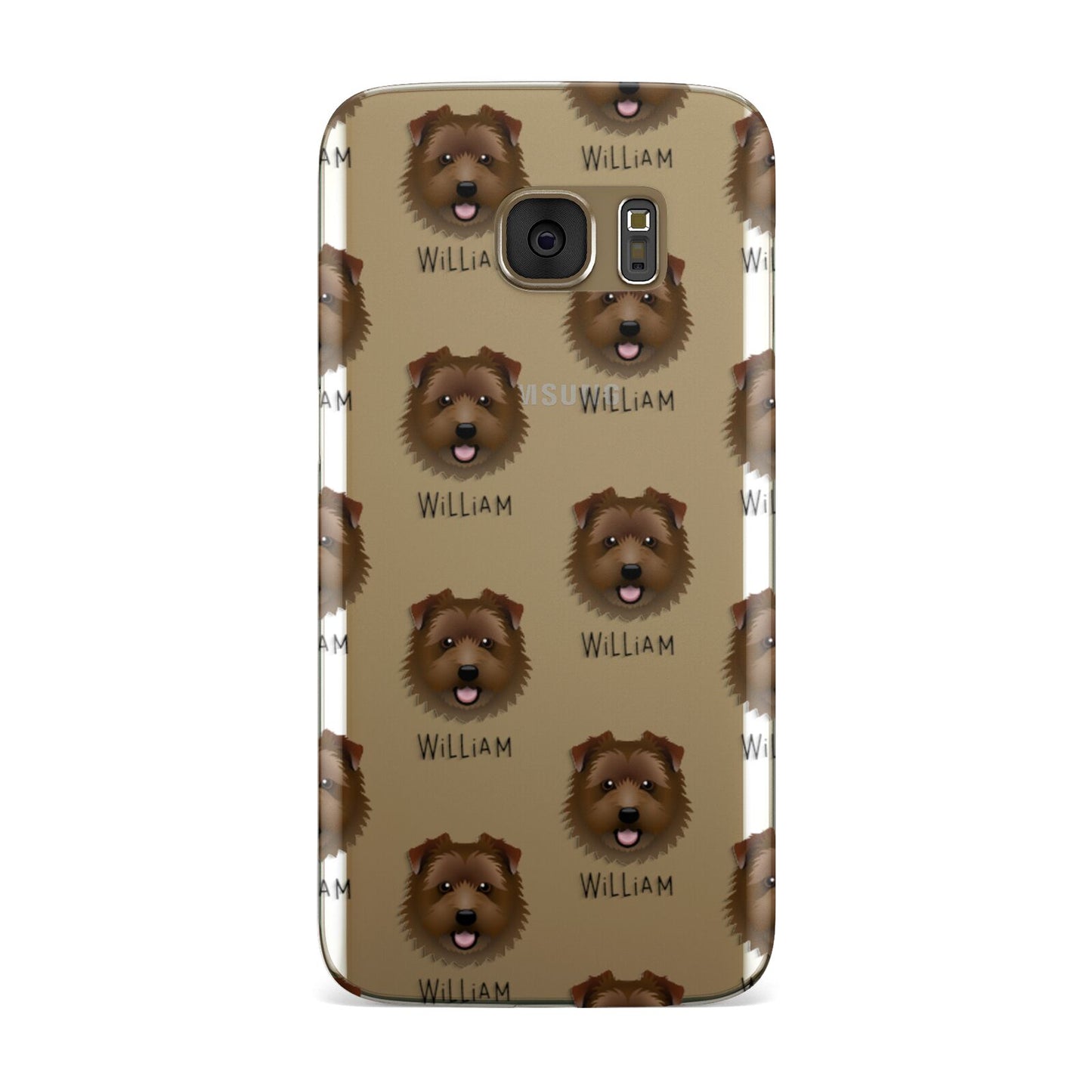 Norfolk Terrier Icon with Name Samsung Galaxy Case