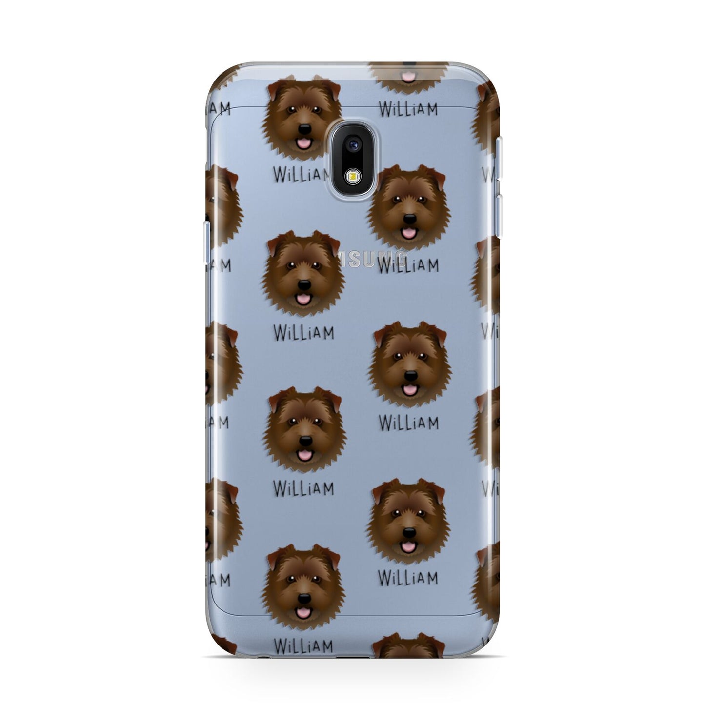 Norfolk Terrier Icon with Name Samsung Galaxy J3 2017 Case