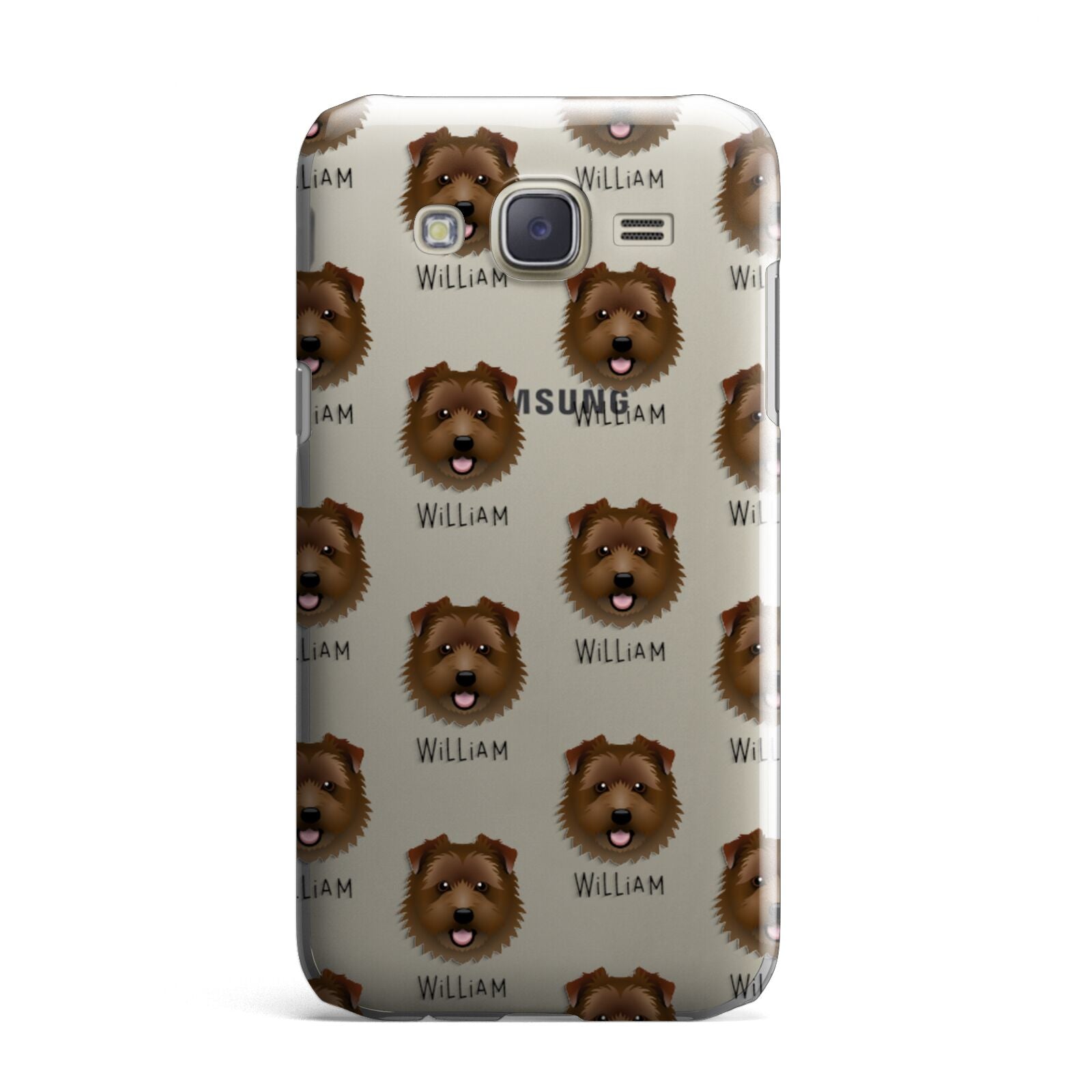 Norfolk Terrier Icon with Name Samsung Galaxy J7 Case