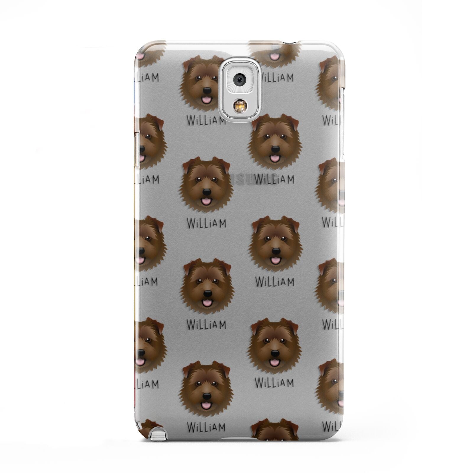 Norfolk Terrier Icon with Name Samsung Galaxy Note 3 Case