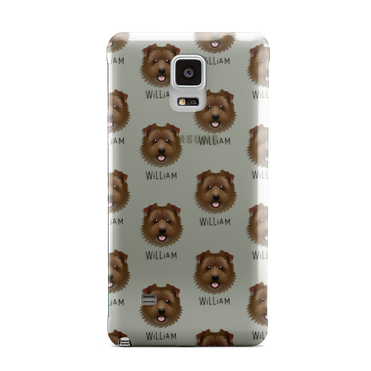 Norfolk Terrier Icon with Name Samsung Galaxy Note 4 Case