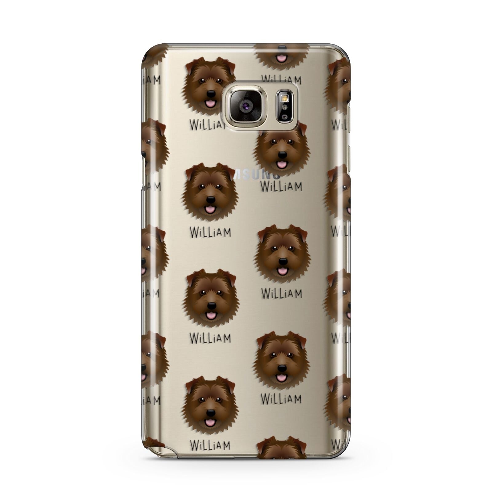 Norfolk Terrier Icon with Name Samsung Galaxy Note 5 Case