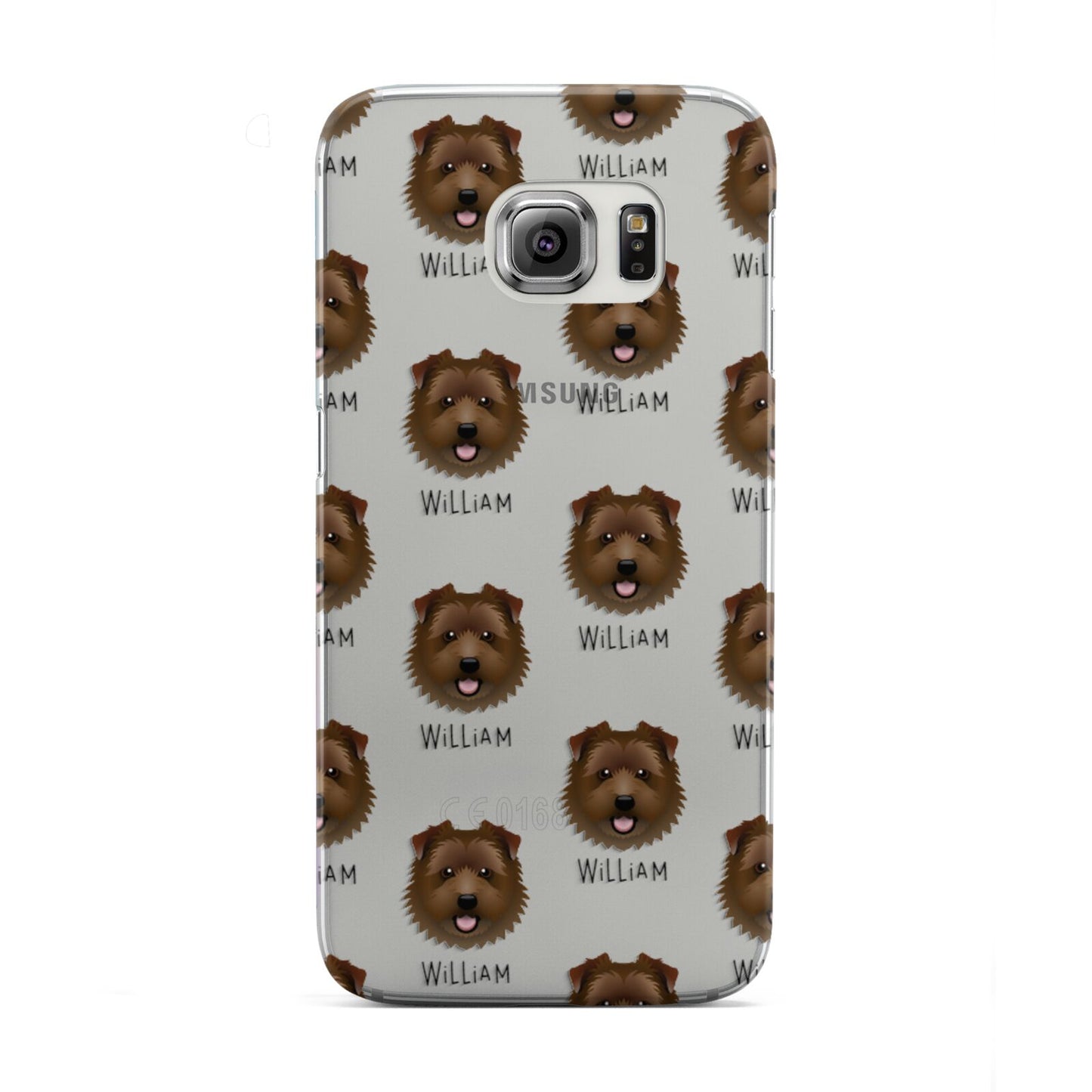 Norfolk Terrier Icon with Name Samsung Galaxy S6 Edge Case
