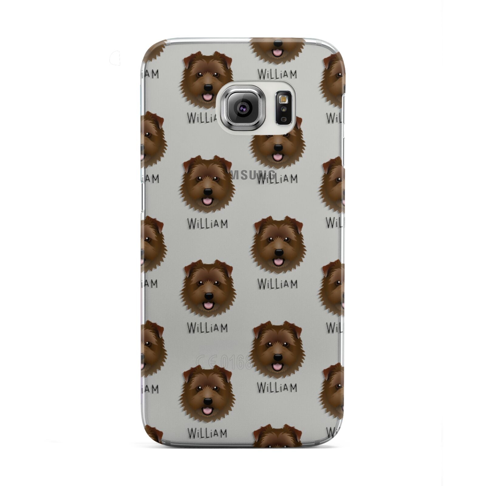 Norfolk Terrier Icon with Name Samsung Galaxy S6 Edge Case