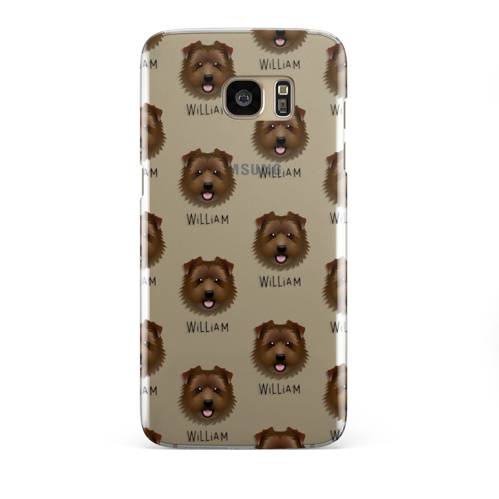 Norfolk Terrier Icon with Name Samsung Galaxy S7 Edge Case