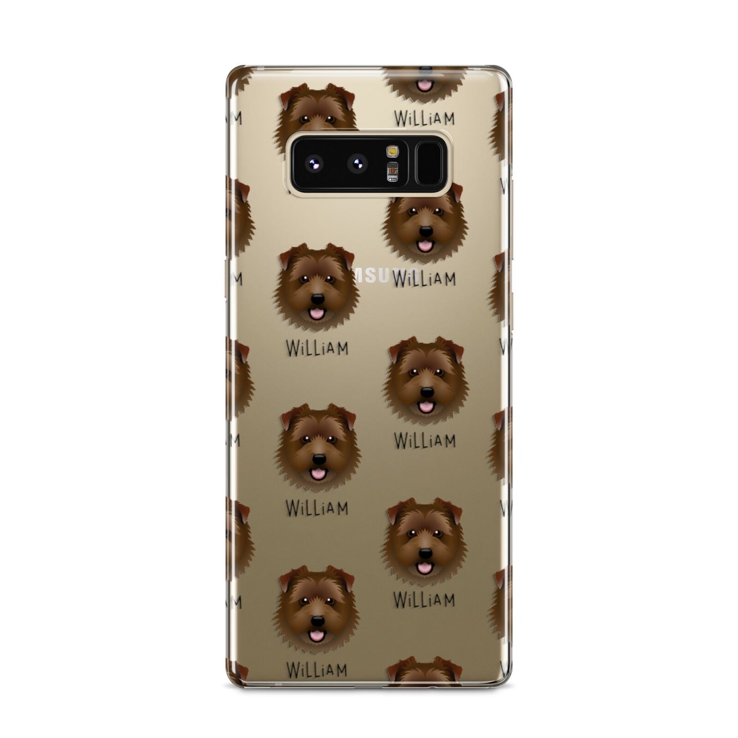 Norfolk Terrier Icon with Name Samsung Galaxy S8 Case
