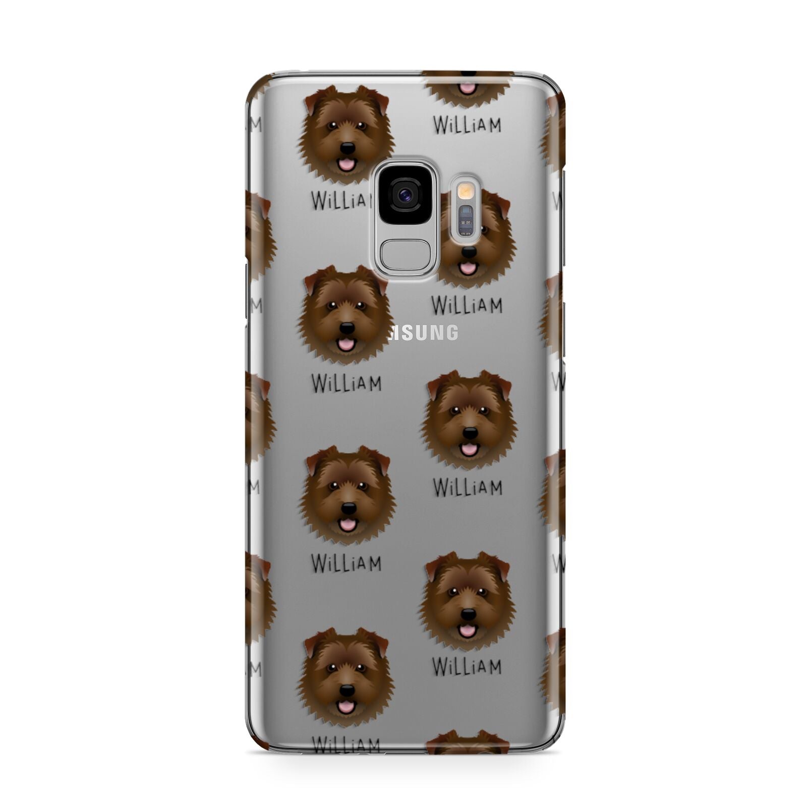 Norfolk Terrier Icon with Name Samsung Galaxy S9 Case
