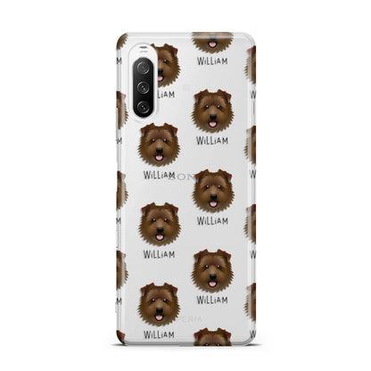 Norfolk Terrier Icon with Name Sony Xperia 10 III Case