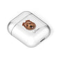 Norfolk Terrier Personalised AirPods Case Laid Flat