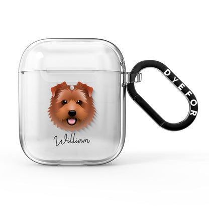 Norfolk Terrier Personalised AirPods Clear Case