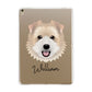 Norfolk Terrier Personalised Apple iPad Gold Case