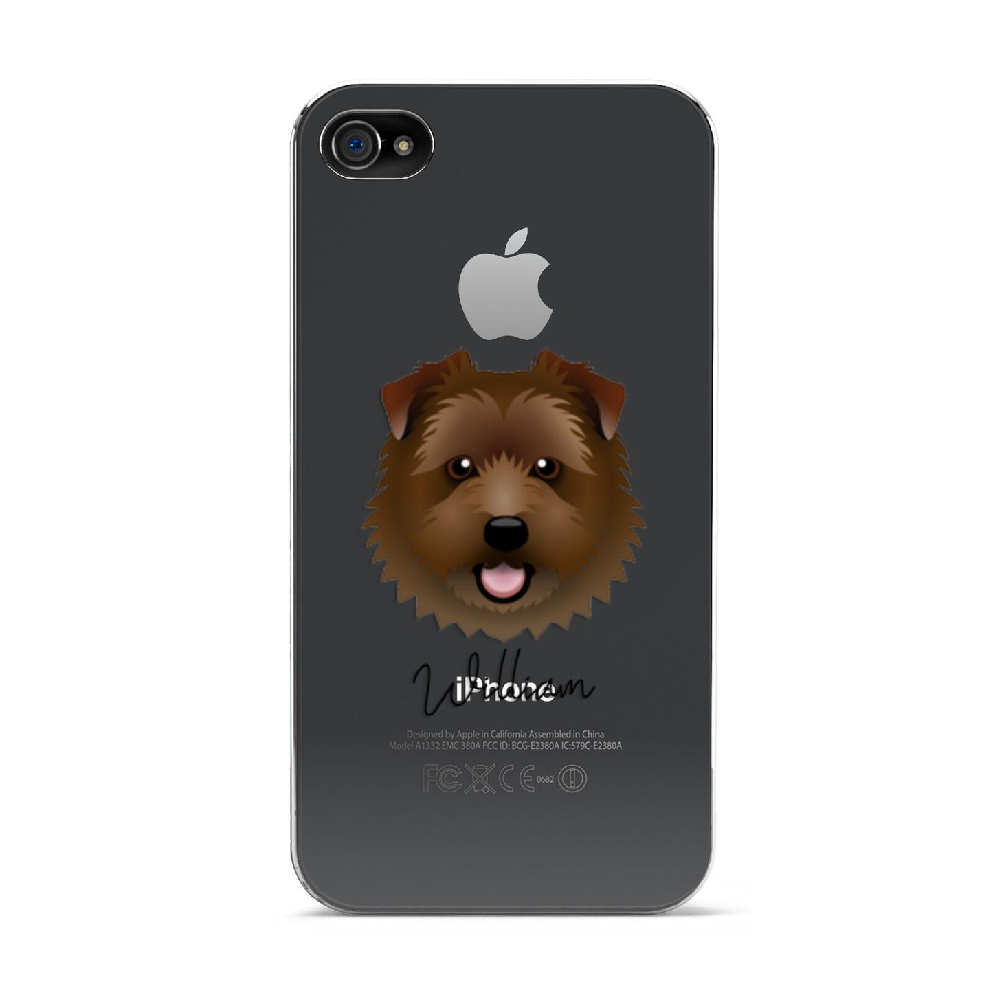 Norfolk Terrier Personalised Apple iPhone 4s Case