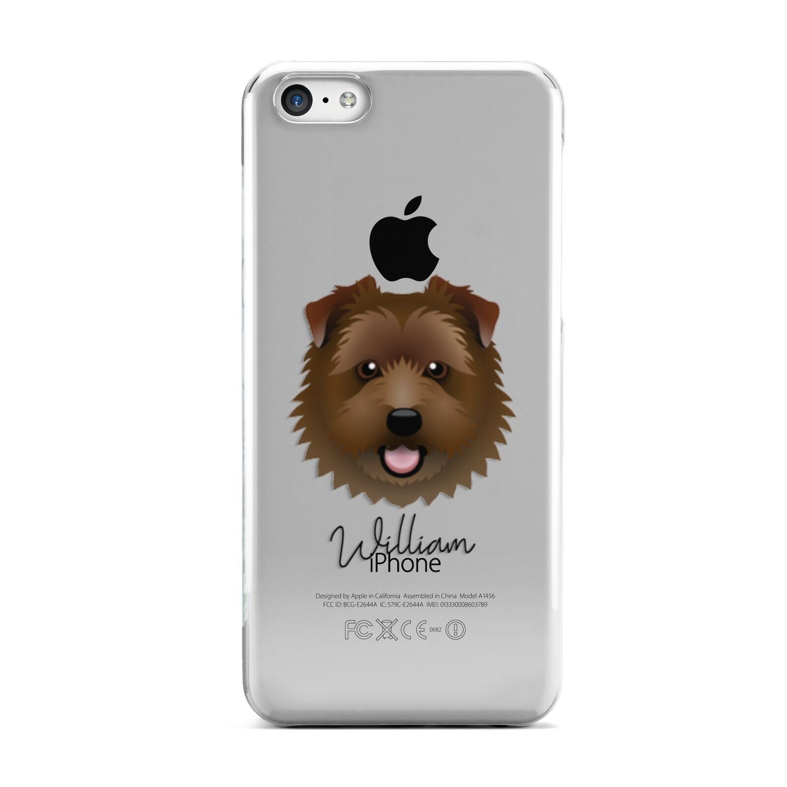 Norfolk Terrier Personalised Apple iPhone 5c Case
