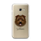Norfolk Terrier Personalised Samsung Galaxy A3 2017 Case on gold phone
