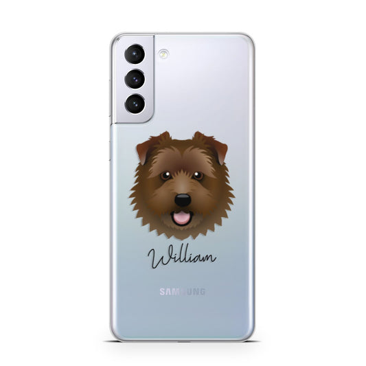 Norfolk Terrier Personalised Samsung S21 Plus Phone Case
