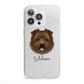 Norfolk Terrier Personalised iPhone 13 Pro Clear Bumper Case