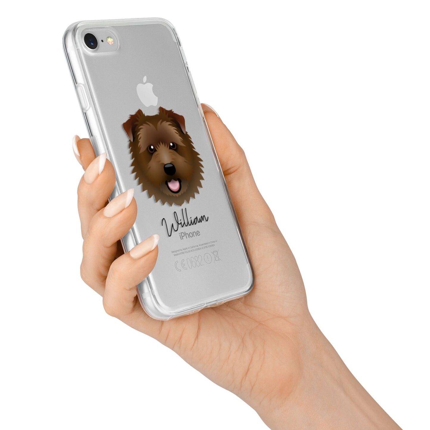 Norfolk Terrier Personalised iPhone 7 Bumper Case on Silver iPhone Alternative Image