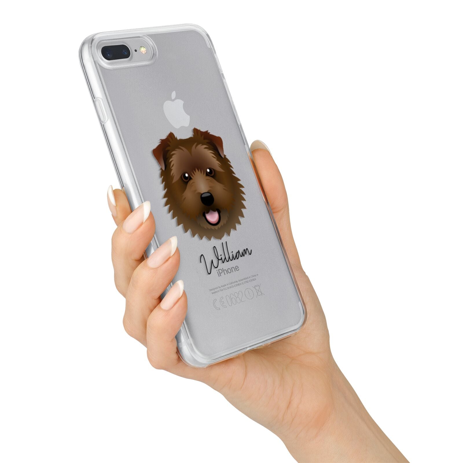 Norfolk Terrier Personalised iPhone 7 Plus Bumper Case on Silver iPhone Alternative Image