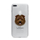 Norfolk Terrier Personalised iPhone 7 Plus Bumper Case on Silver iPhone
