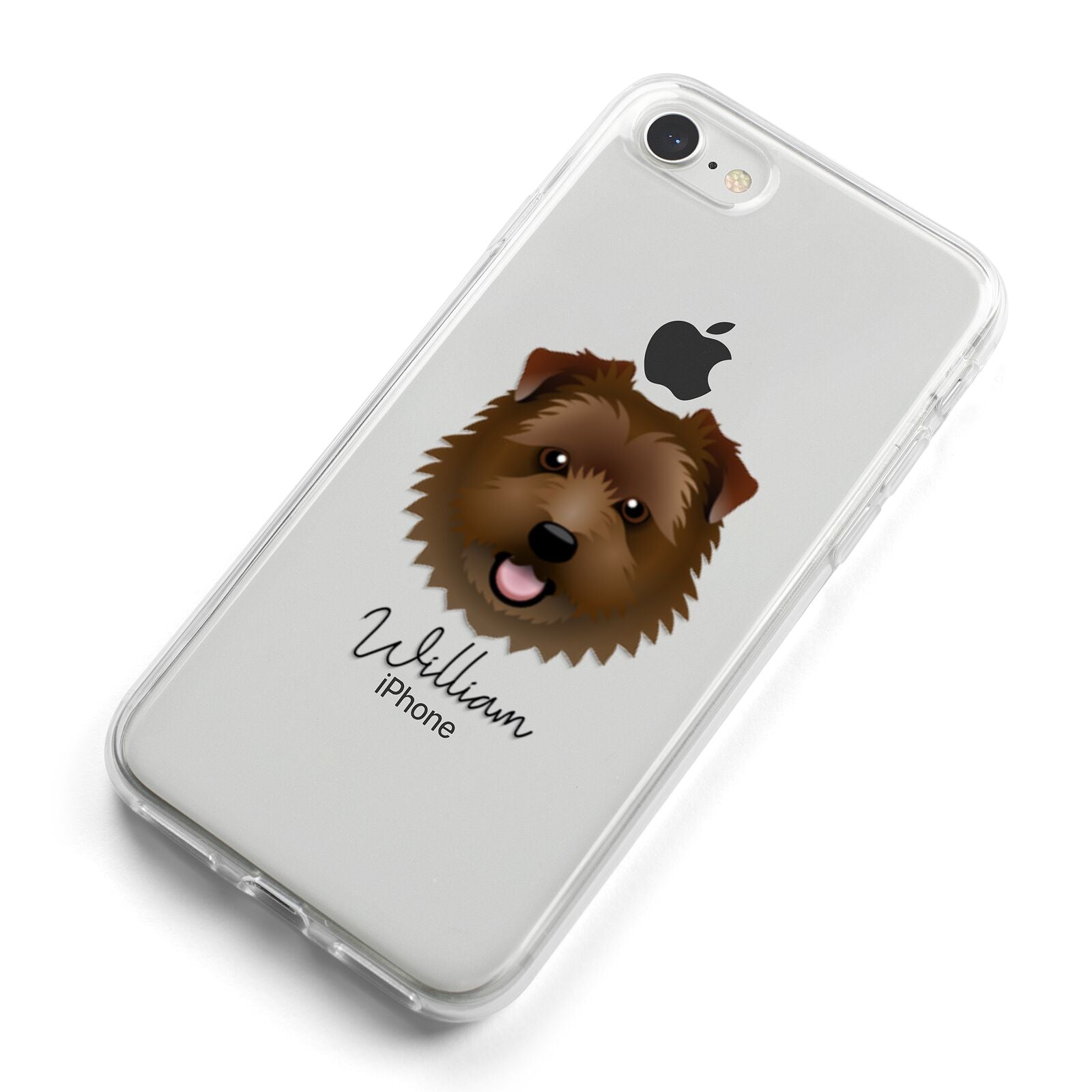 Norfolk Terrier Personalised iPhone 8 Bumper Case on Silver iPhone Alternative Image
