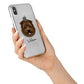 Norfolk Terrier Personalised iPhone X Bumper Case on Silver iPhone Alternative Image 2