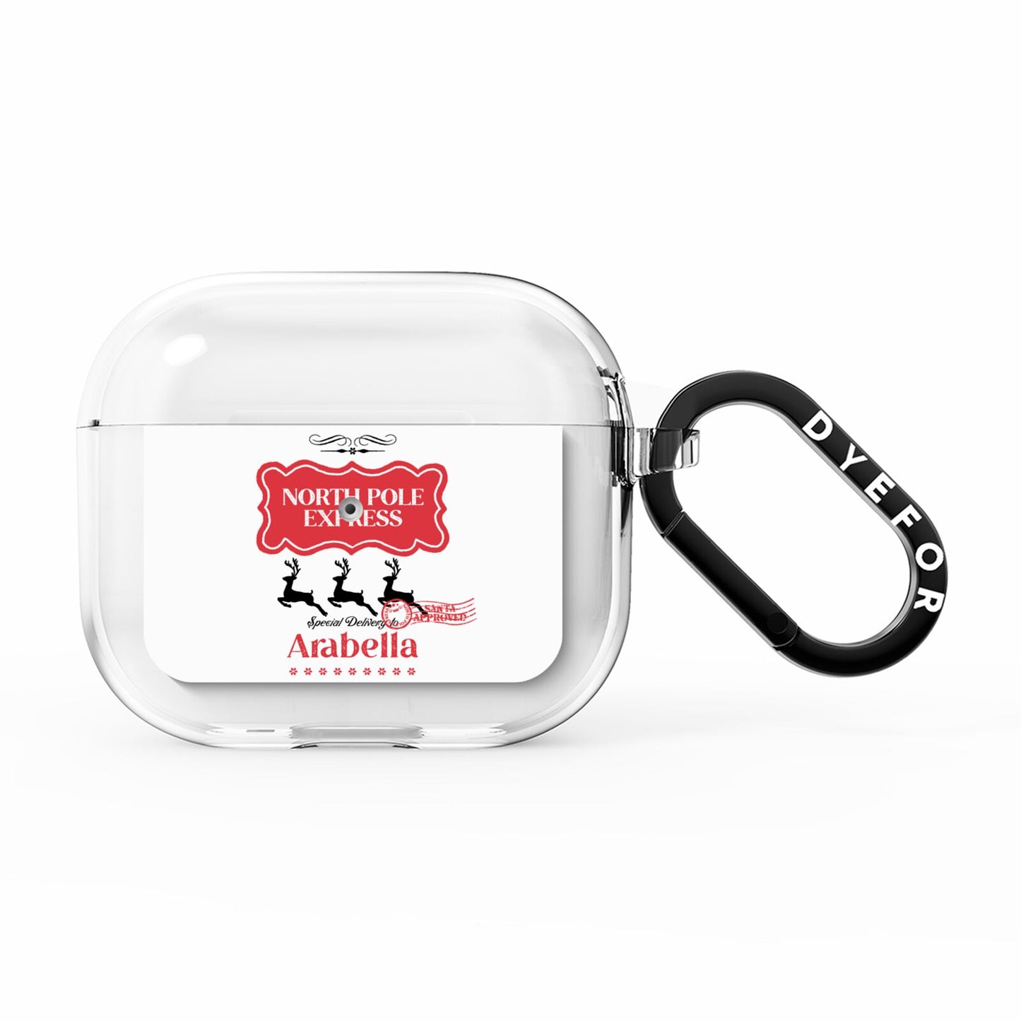North Pole Express Personalised AirPods Clear Case 3rd Gen