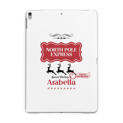 North Pole Express Personalised Apple iPad Silver Case