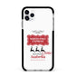 North Pole Express Personalised Apple iPhone 11 Pro Max in Silver with Black Impact Case