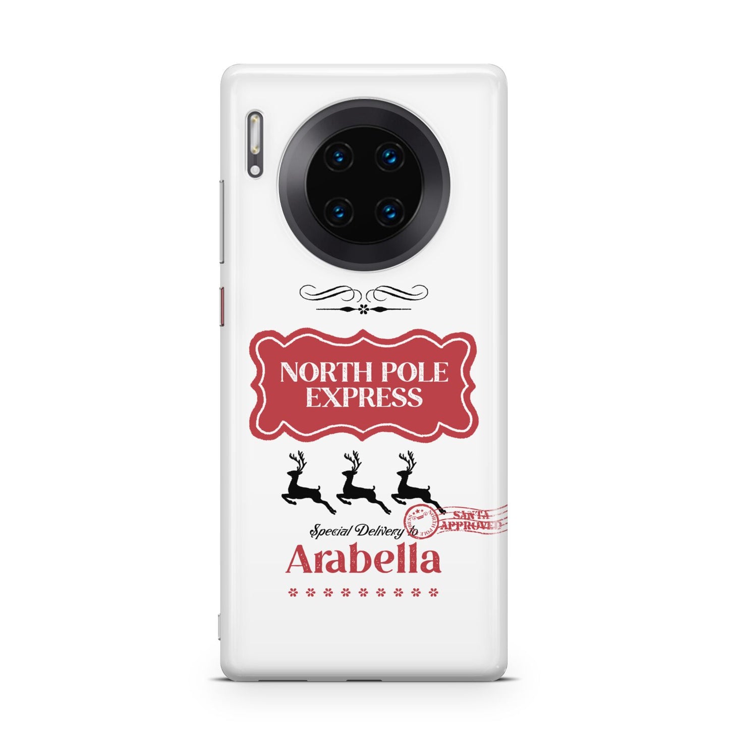 North Pole Express Personalised Huawei Mate 30 Pro Phone Case