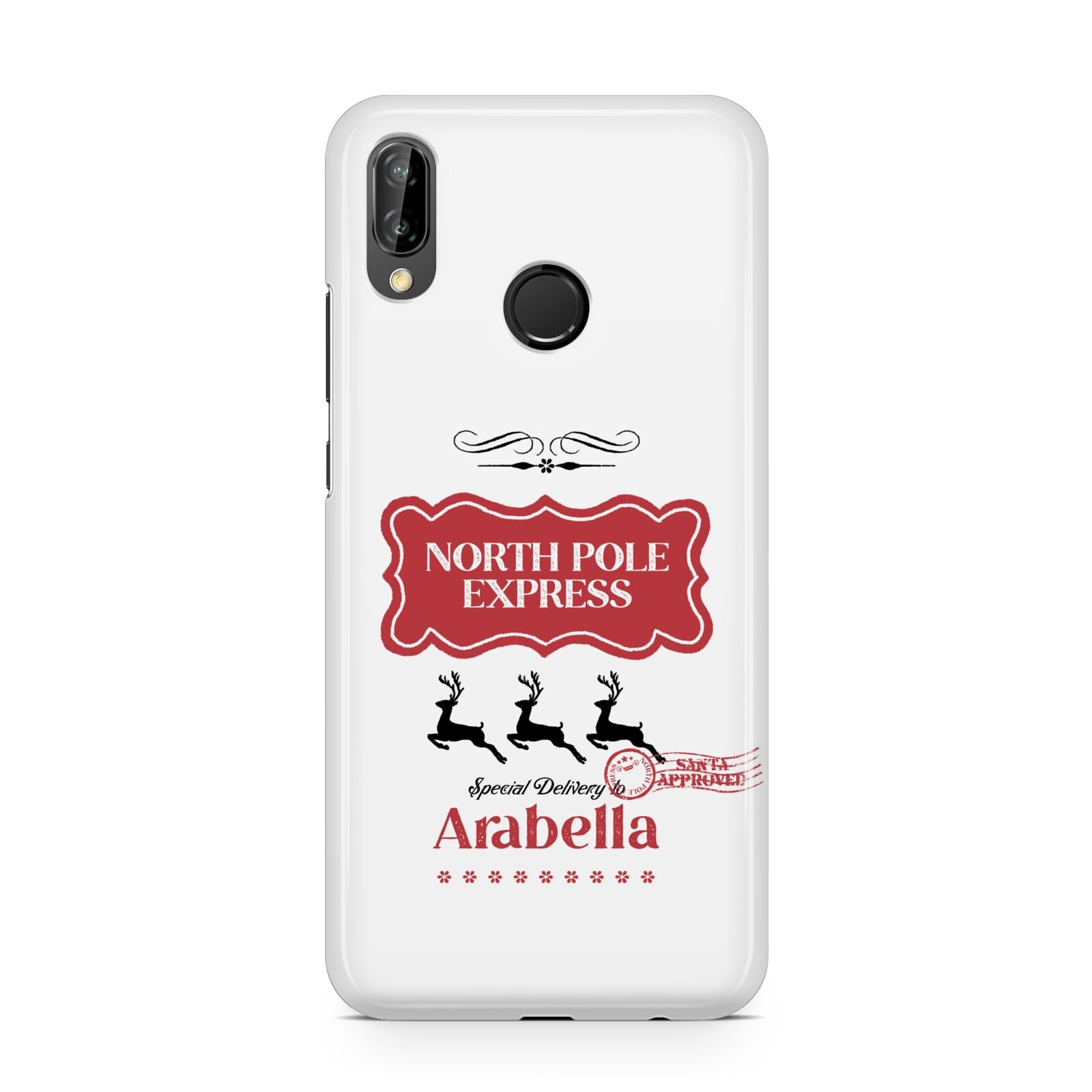 North Pole Express Personalised Huawei P20 Lite Phone Case
