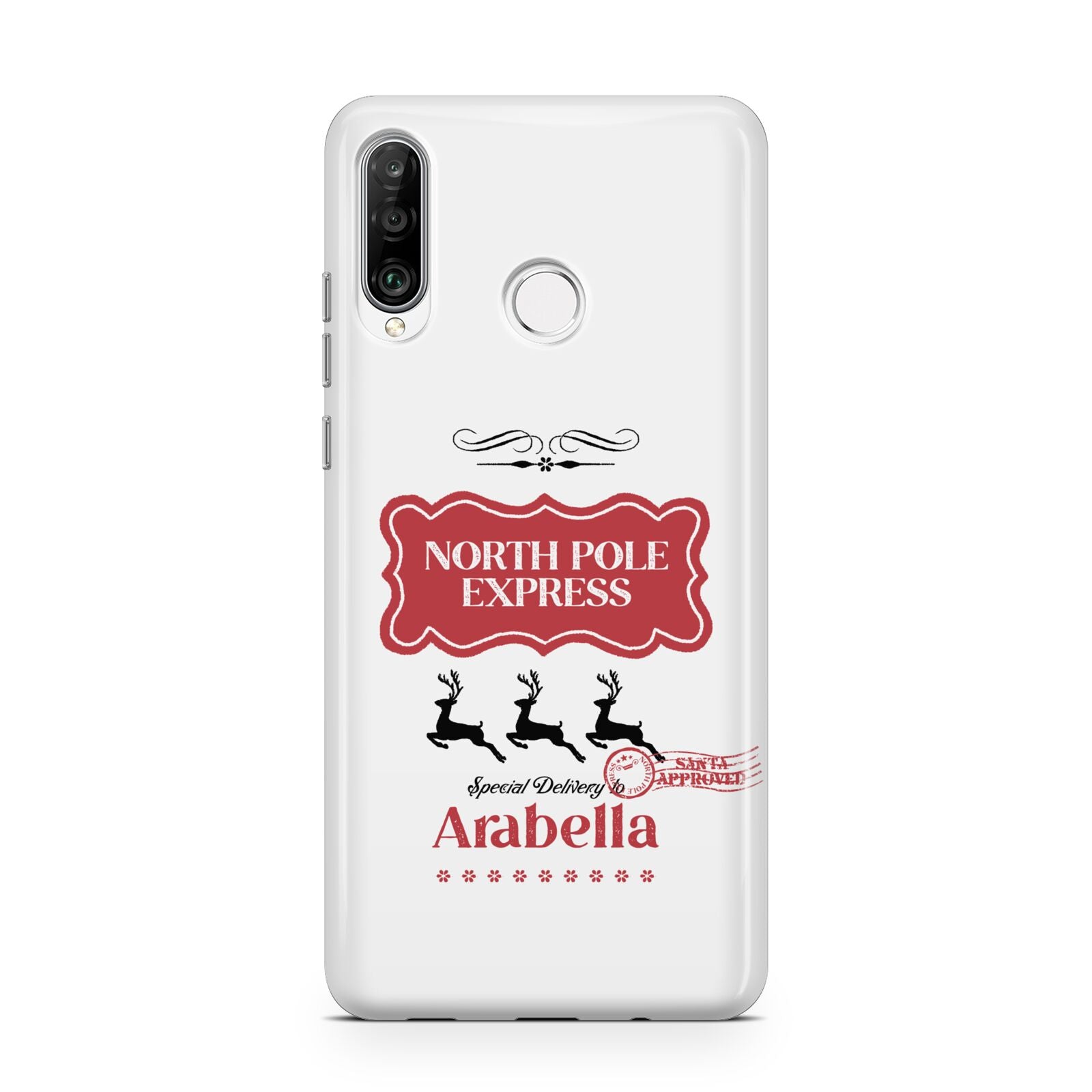 North Pole Express Personalised Huawei P30 Lite Phone Case