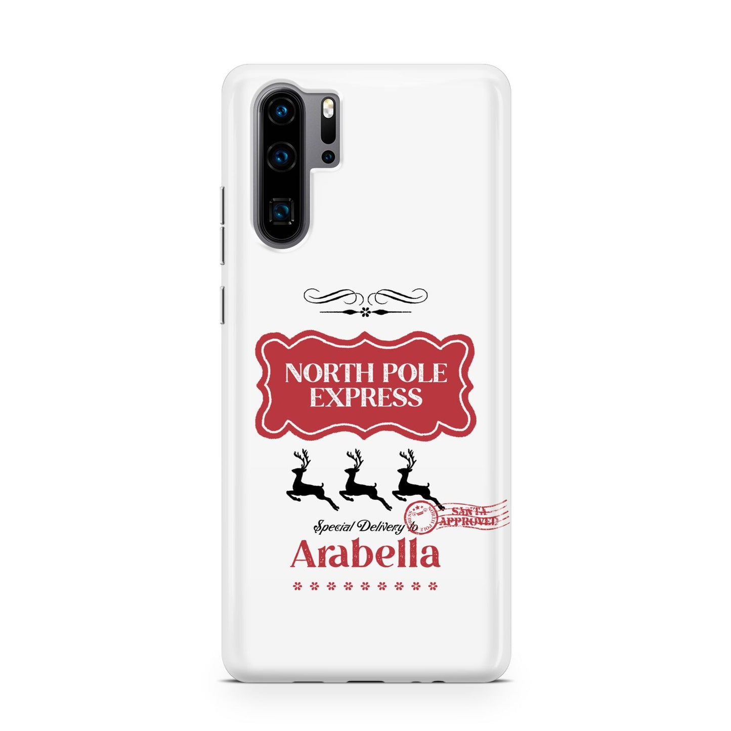 North Pole Express Personalised Huawei P30 Pro Phone Case