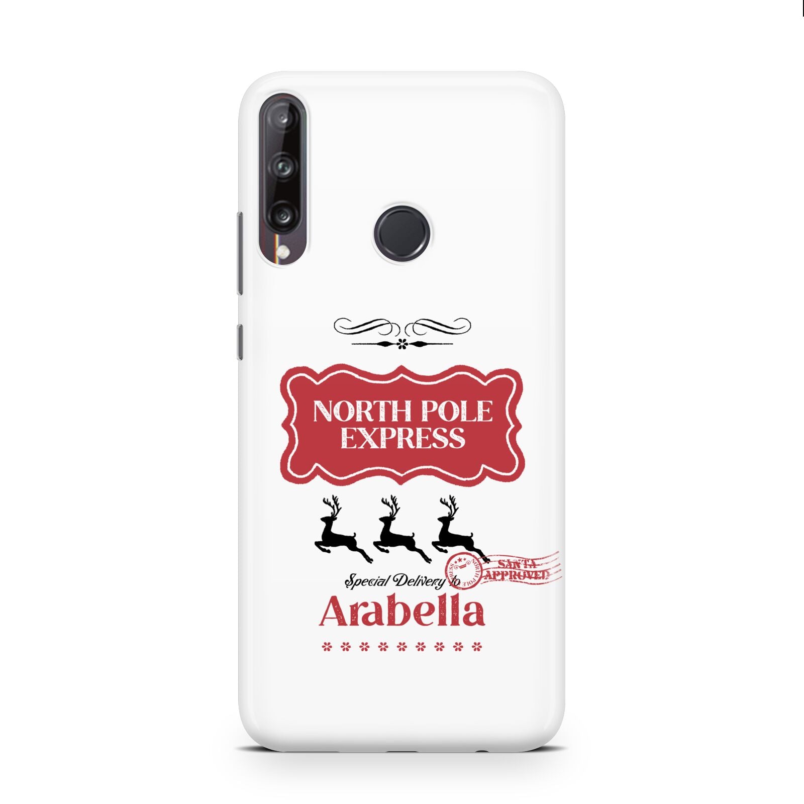 North Pole Express Personalised Huawei P40 Lite E Phone Case