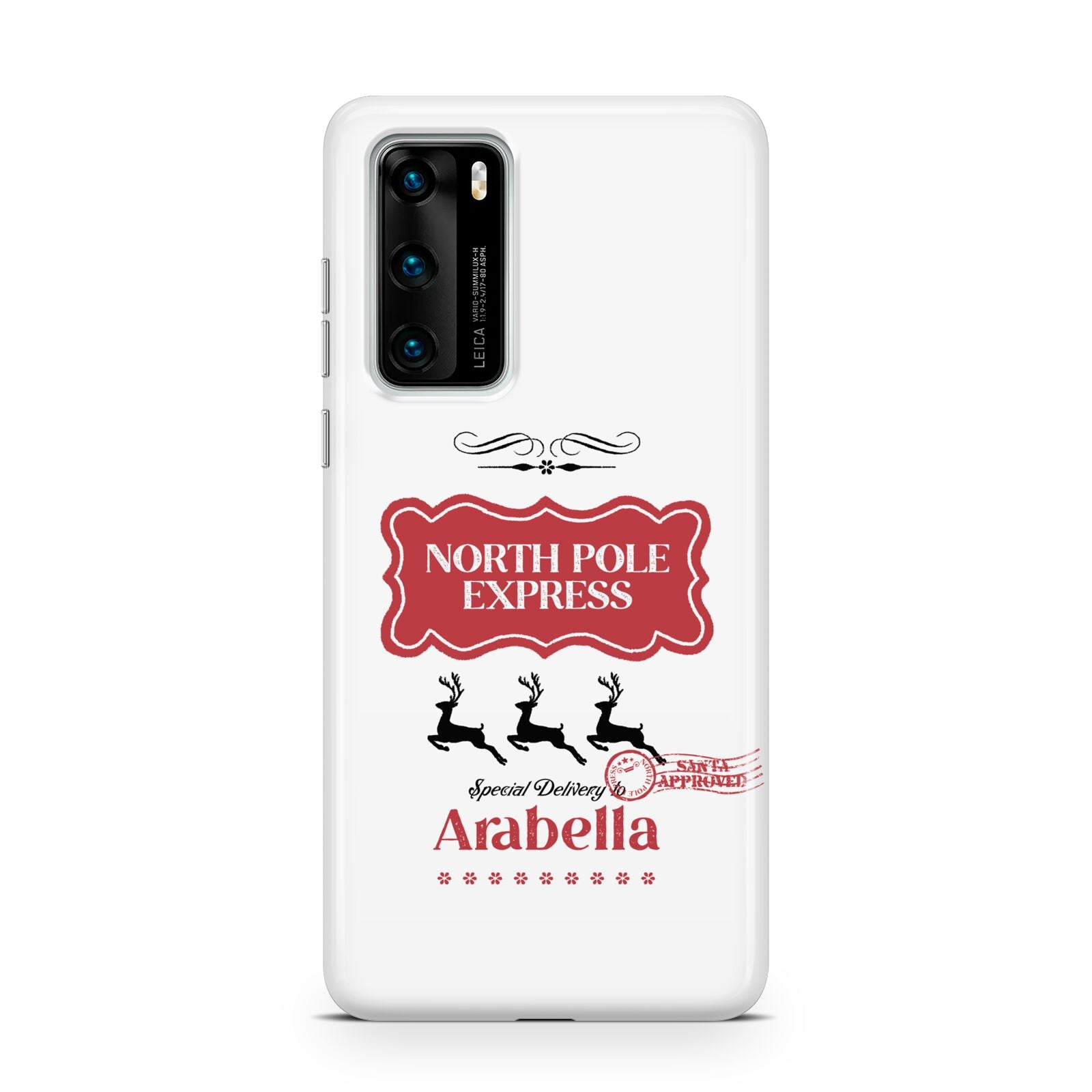 North Pole Express Personalised Huawei P40 Phone Case