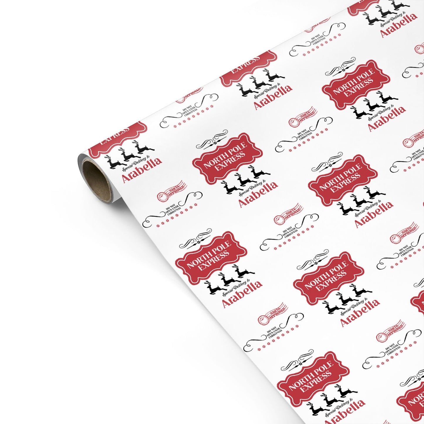 North Pole Express Personalised Personalised Gift Wrap